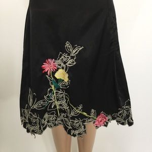 Vertigo Paris Silk Embroidered Skirt if u buy skirt free cardigan